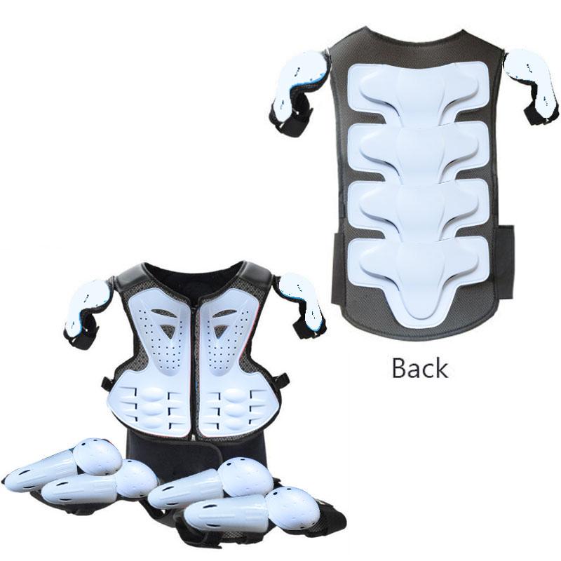 For Height 0.8-1.6M Child Youth Full Body Protect Armor Motocross Armour Vest Skating waistcoat Chest Spine Knee Elbow Guard
