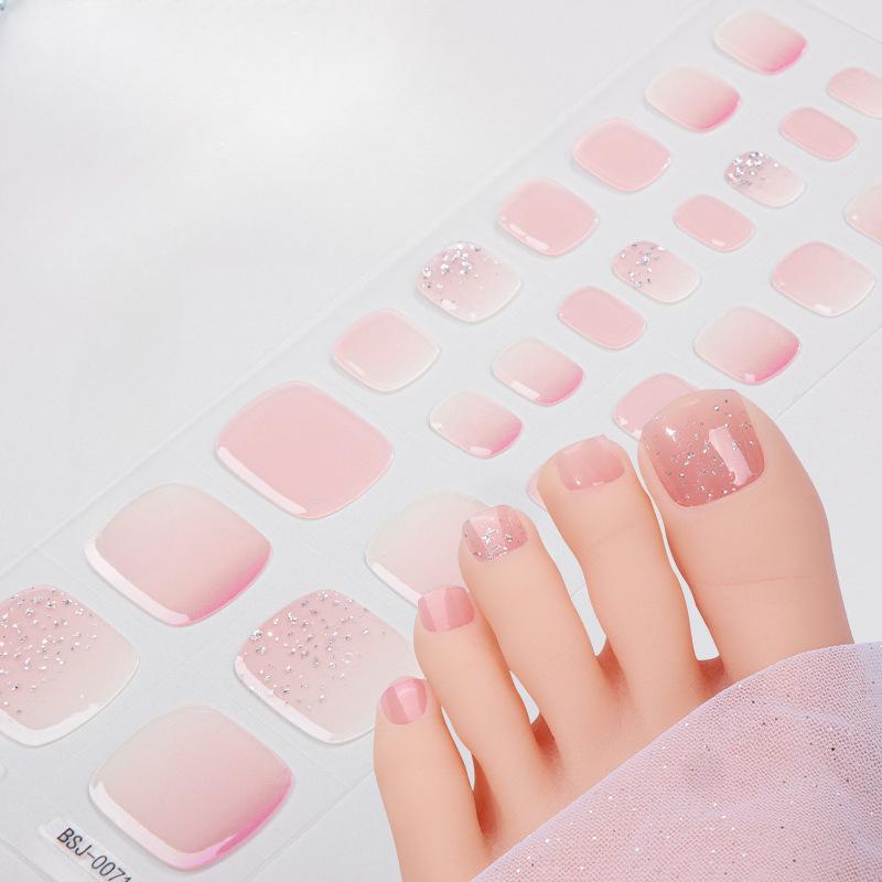 Semi-cured Gel Nail Stickers Toe Whitening Semi-baked Gel Nail Stickers