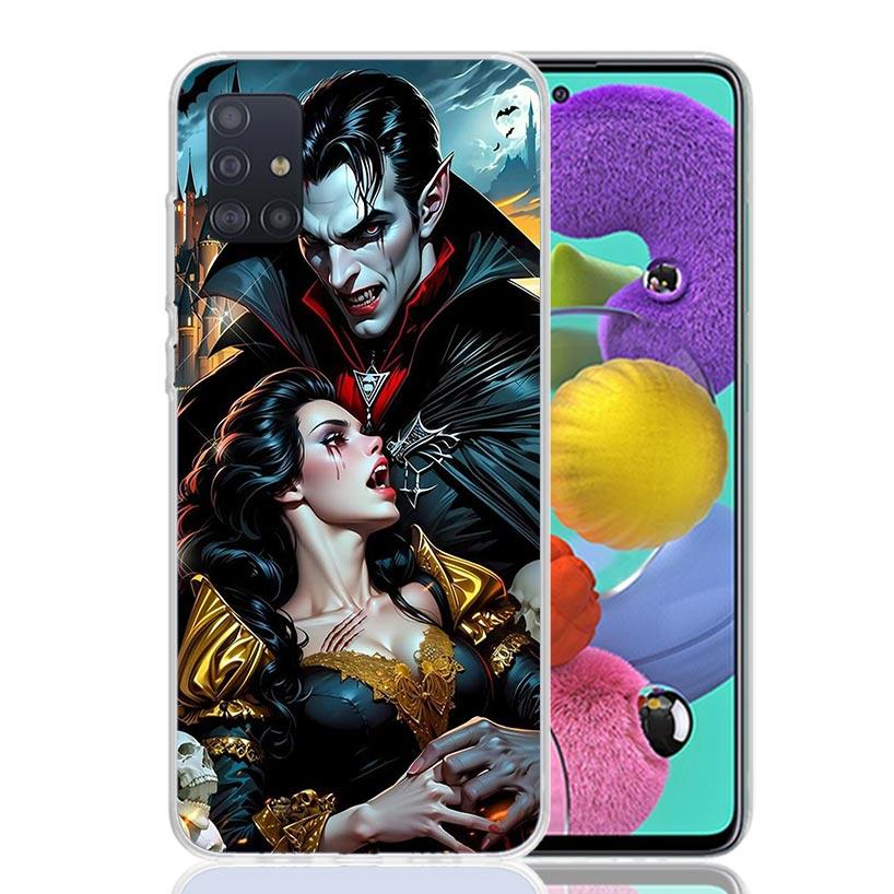 Готический вампир Алый Арт Чехол для телефона для Samsung Galaxy A52 A32 A22 A12 A02S A50S A30S A51 A31 AA71 Note 20 Ultra 10 S10 Plus G