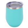 12oz Stainless Steel Stemless Wine Glass Double Wall Vacuum Insulated Wine Cups with Lids for