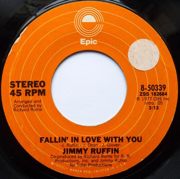 7inch Record JIMMY RUFFIN - Fallin' In Love With You 850339 Epic 1977 US Soul/Funk Used