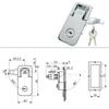 Zinc Alloy Toolbox Lock Weather-resistance Cabinet Lock RV Compartment Latch  Hardware Lock