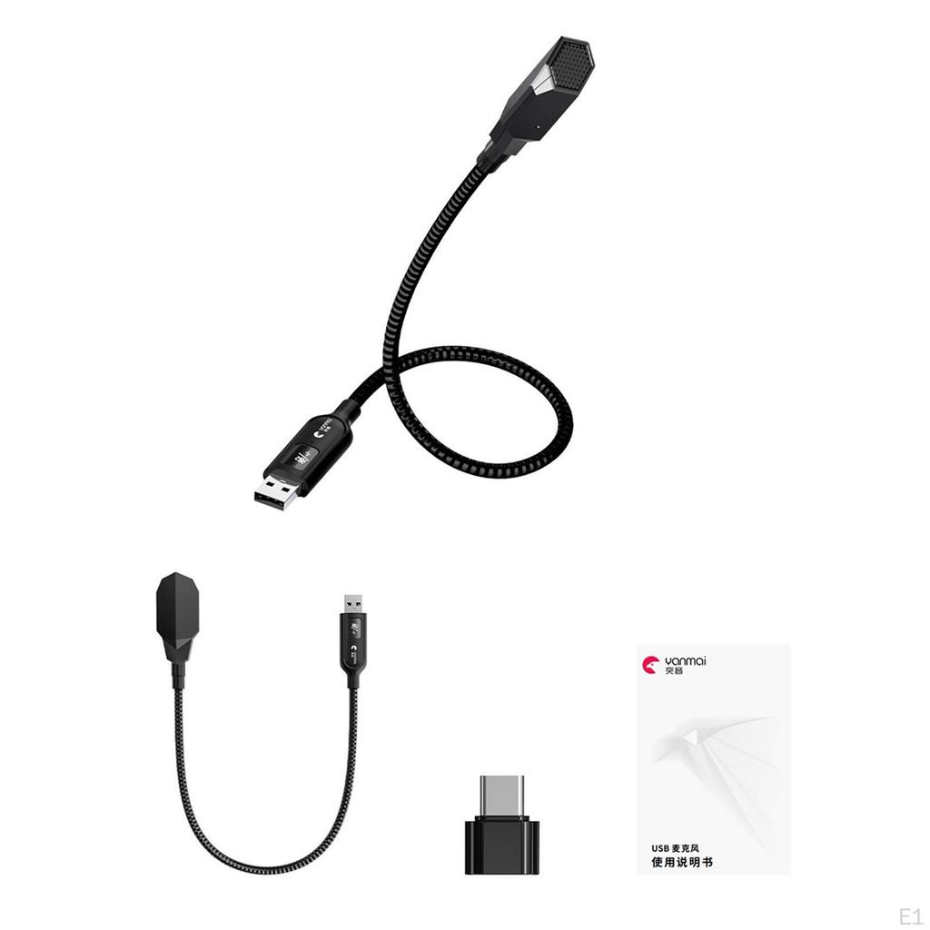 USB-микрофон на гибкой стойке, ПК-микрофон для потоковой передачи на мобильный телефон, подкастинга