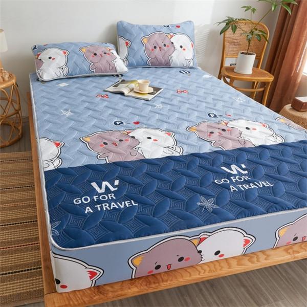 Утолщенное покрывало, постельное белье, наматрасник, нескользящий защитный чехол для кровати с эластичной простыней по всему периметру, простыня без наволочки