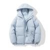 FiveFive Autumn and Winter Warm Fashion Harajuku Puffer Jacket Women High Neck Hooded Zipper Design Cotton-Padded Coat