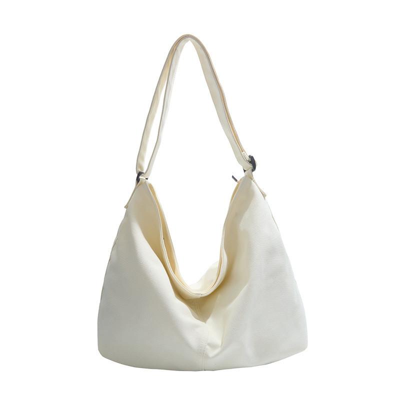 Большая холщовая сумка через плечо Студенческая Простая Ретро Внутренний карман Школьные дорожные сумки