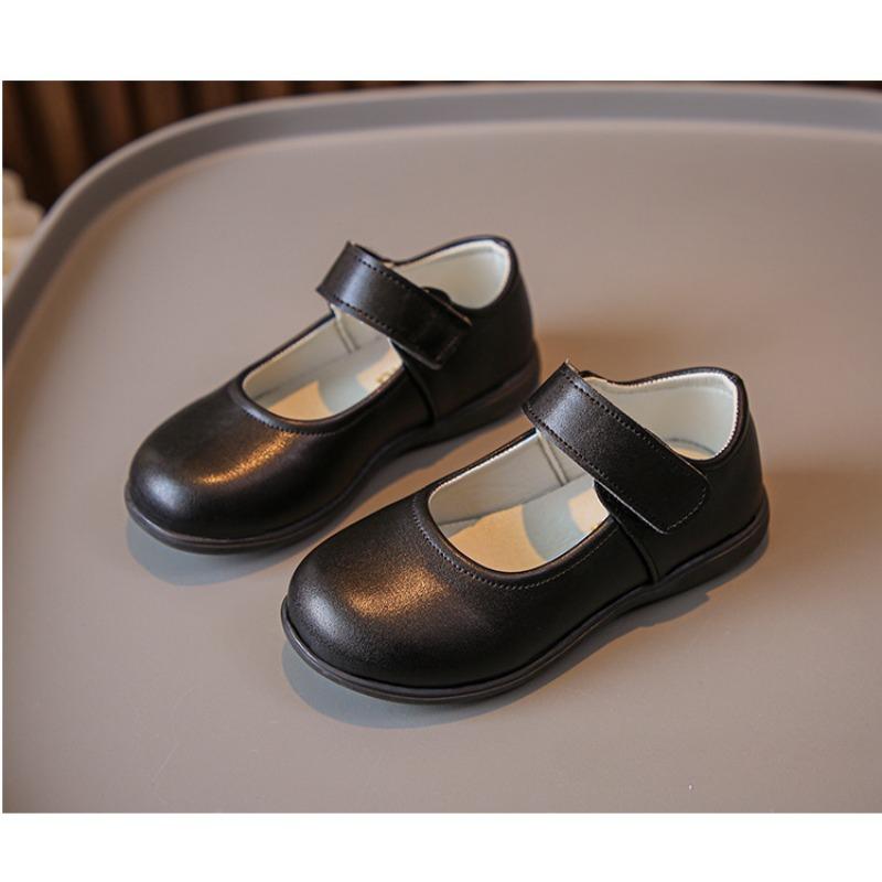 Детские кожаные туфли на мягкой подошве, туфли принцессы Single Shoe
