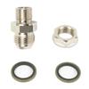 Car Modified Accessories DIY Turbos Oil Pan Oil Sump Return Drain Adapter Bung Fitting 10AN To M18x1.5mm No Weld