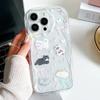 Милый бант Сладкий кот Прозрачный чехол Для Google Pixel 10 9 Pro XL9 8 7 Pro 5G Pixel 7A 8A Волна Чехол С мультяшным браслетом-цепочкой на запястье