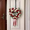 Simulation Flower Ring Door Decoration Door Hanging Lintel Flower Rose Wedding Room Wedding Decoration Love Flower Wreath