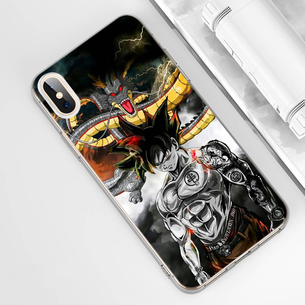 Чехол DT36 Dragon Ball для Samsung A04 A14 A23 A34 A54 M23 M33 M52 M53 Realme 10 9 C30S C35 C55 VIVO Y02S Y21 Y33S Y51 X80 Pro Прозрачная крышка