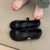 Туфли Мэри Джейн женские на ретро платформе, увеличивающие рост, с круглым носком, с открытым верхом, модные, универсальные, на ремешке, с французским вечерним стилем, балетки
