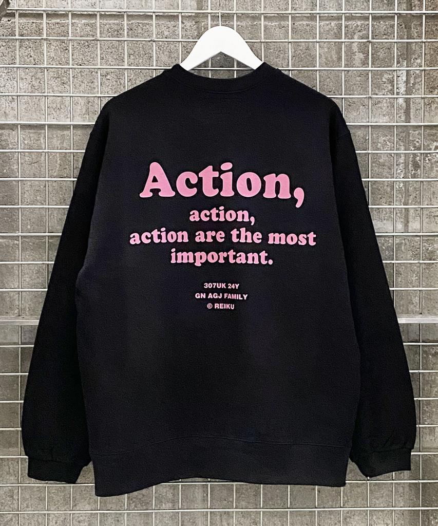 REIKU Rk Action Mtm Black Sweatshirt