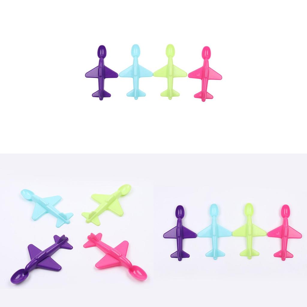 Childrens Airplane Shaped Plastic Spoon With Cute Design For Kids Meals And Gifting