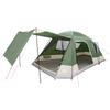Cabin Tent with Roof Green 12 Person Polyester and Steel