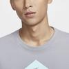 Nike Пуловер Dri-Fit с круглым вырезом, быстросохнущая футболка с длинным рукавом, мужские футболки, цементно-серый FN0828078