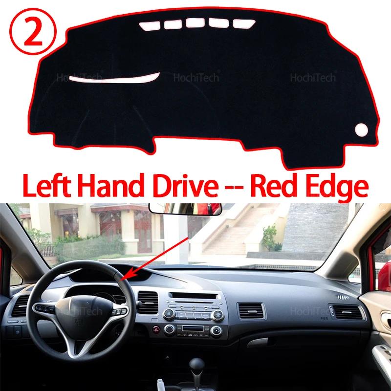 For Honda Civic 8 2006-2011 FB FK FA FD Car Dashboard Cover Avoid Light Pad Instrument Panel Mat Case Carpets