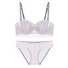 Women Lace Lingerie Set Sexy See Through Bra Set Mesh Ladies Thin Bra and Panty Set Girls Underwear