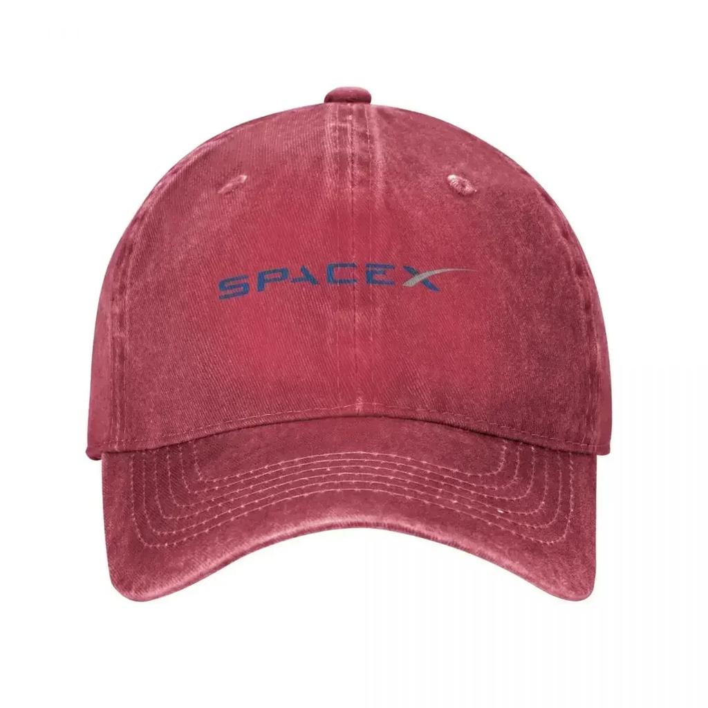 Логотип SpaceX Кепка Space X Модная Потертая Выстиранная Солнце Унисекс Женская Для Тренировок На Открытом Воздухе Кепки