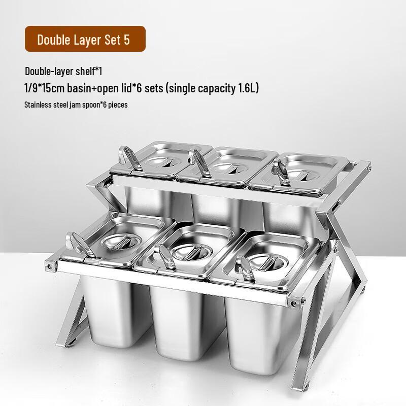 Commercial Stainless Steel Condiment Station