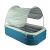 Inflatable Pool Thickened Large Blow Up Swimming Pool with Canopy Slide for Kids Backyard Outdoor