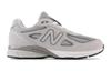 New Balance NB 990 V4 Низкие детские беговые кроссовки Серые с люрексом GC990GR4