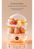 Multi-Functional Egg Cooker & Steamer: Compact, Anti-Dry Burn Design for Dorms & Homes - Perfect for Eggs, Custards, and Baby Meals