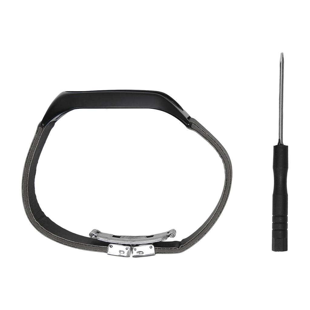 Smartwatch Band Replacement Leather Wrist Strap Alloy with Screwdriver for Touch Watch