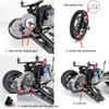 Balck Steel Pinion Gear Set Steel Upgrade Gear Gea Set for Traxxas 2WD 1/10 RC Car RC Car Upgrades