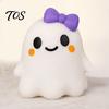 Ghost Sensory Toys Halloween Bow Squeeze Toy, Stress Relief Cartoon Gadget Soft Stretchy Party Favors for Adults Kids Fidget Balls