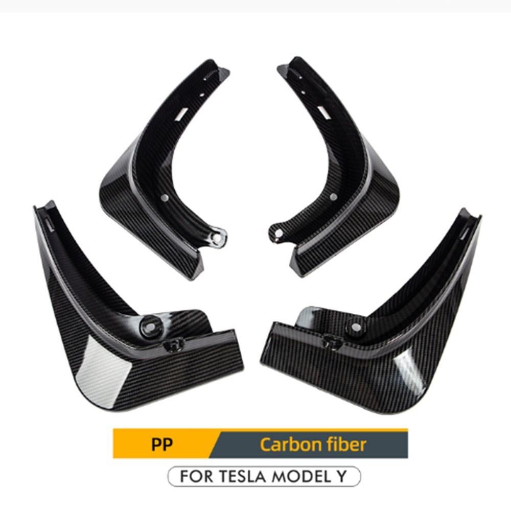 Модель Y из углеродного волокна ABS, автомобильные брызговики для Tesla Model Y 2022, аксессуары, брызговики, крыло, переднее заднее колесо