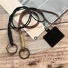 Ремешок Ретро Брелок на Цепочке для Телефона Кожаный Шнурок для Ключей на Шею для Аксессуаров Мобильного Телефона Ремешок из Натуральной Кожи