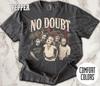 No Doubt Лас-Вегас 2026 Футболка Comfort Colors, Футболка для девичьей поездки на концерт, Винтажная футболка ска-панк группы, Унисекс футболка для женщин и мужчин