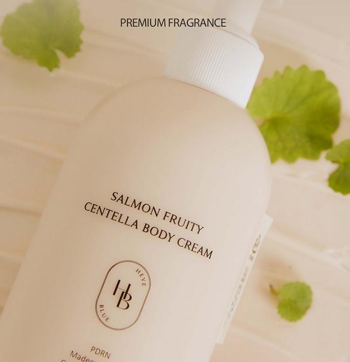 HEVE BLUE Крем для тела Salmon Fruity Centella 300 мл