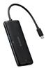 ELECOM Док-станция-хаб PD 100 Вт LAN Данные USB-C, 7-в-1, Совместимая, Порт, HDMI, 4K60 Гц, Высокоскоростная передача, 5 Гбит/с, SD/microSD, Черный, DST-W02