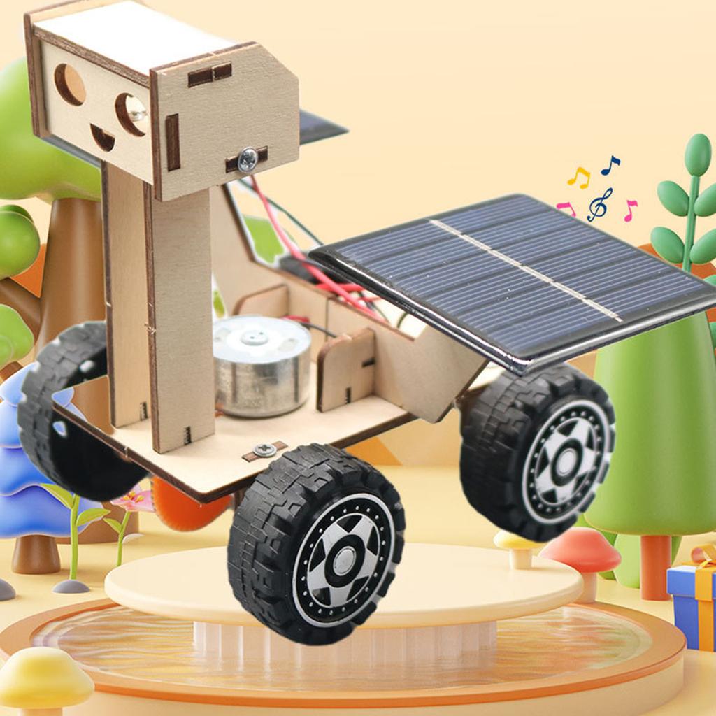 Мини-солнечная машина, набор для самостоятельной сборки игрушек, наборы для науки STEM, игрушки, самодельные модели автомобилей на солнечных батареях из дерева для студентов и учителей