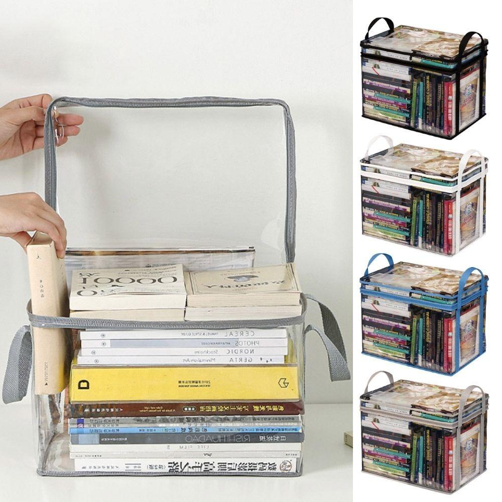Штабелируемая сумка для хранения комиксов, прозрачный контейнер для сбора, складная сумка для студентов