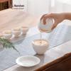 Nanshan Mr. White Porcelain Kung Fu Tea Set - Bell Design
