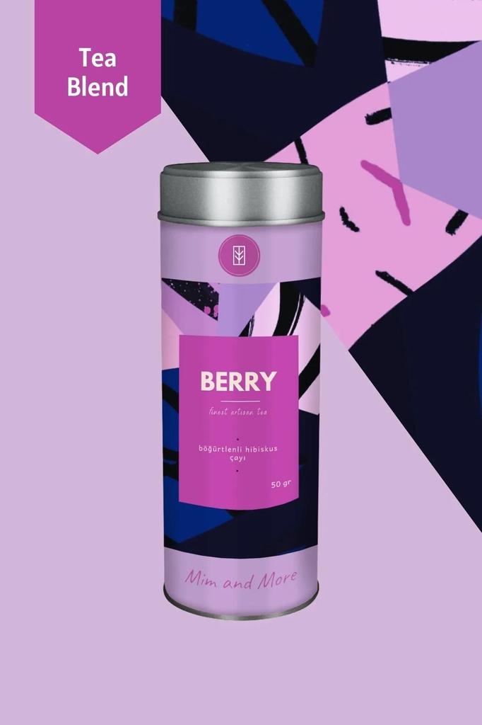 Berry Hibiscus Tea - Finest Artisan Blend, 50g of Natural Flavor
