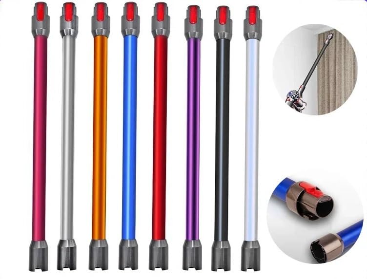 Adapted to Dyson Wireless Vacuum Cleaner V7V8V10V11 Extension Rod Quick Disassemble Metal Tube Red
