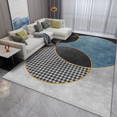 Fashion European Style Carpet Living Room Sofa Bedroom Bedside Entrance Door Mat Non-slip Light Luxury Simple Home Decor Rug
