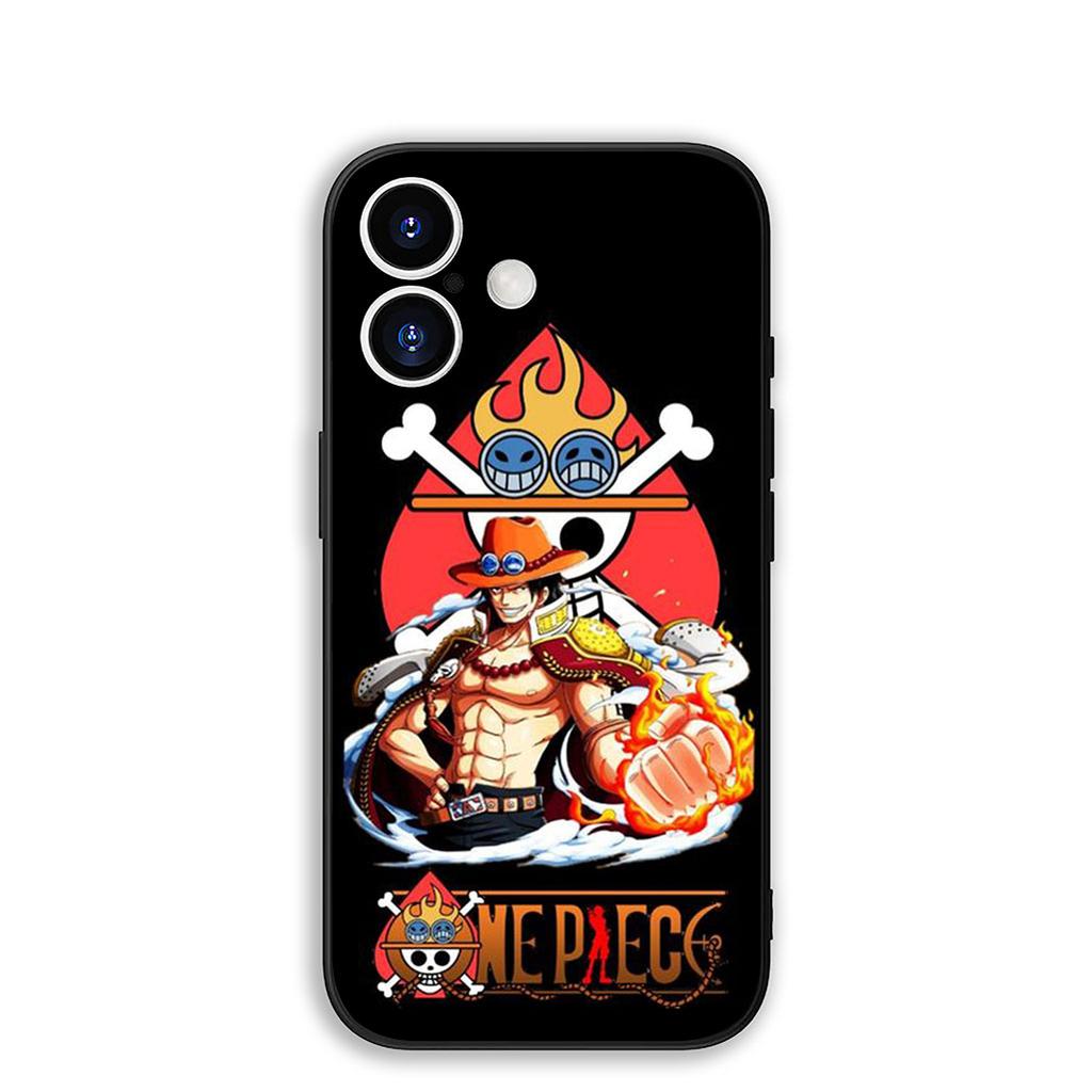 Cover for Samsung Galaxy S25 S24 S23 Fe Ultra Plus S7 Edge A05 A06 A16 A15 A35 Phone Case Portgas D Ace One Pieces Luffy