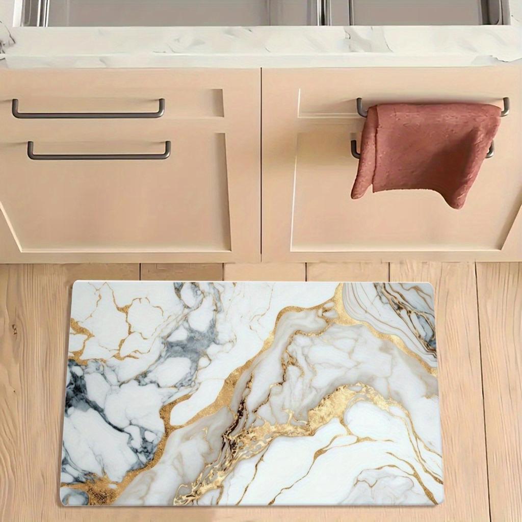 1PC Buttle Tea Hamster Kitchen Rug Non-Slip Door Mat Pop design Bathroom Rug Bath Mat Carpet for Home Sink Laundry ecoreeree