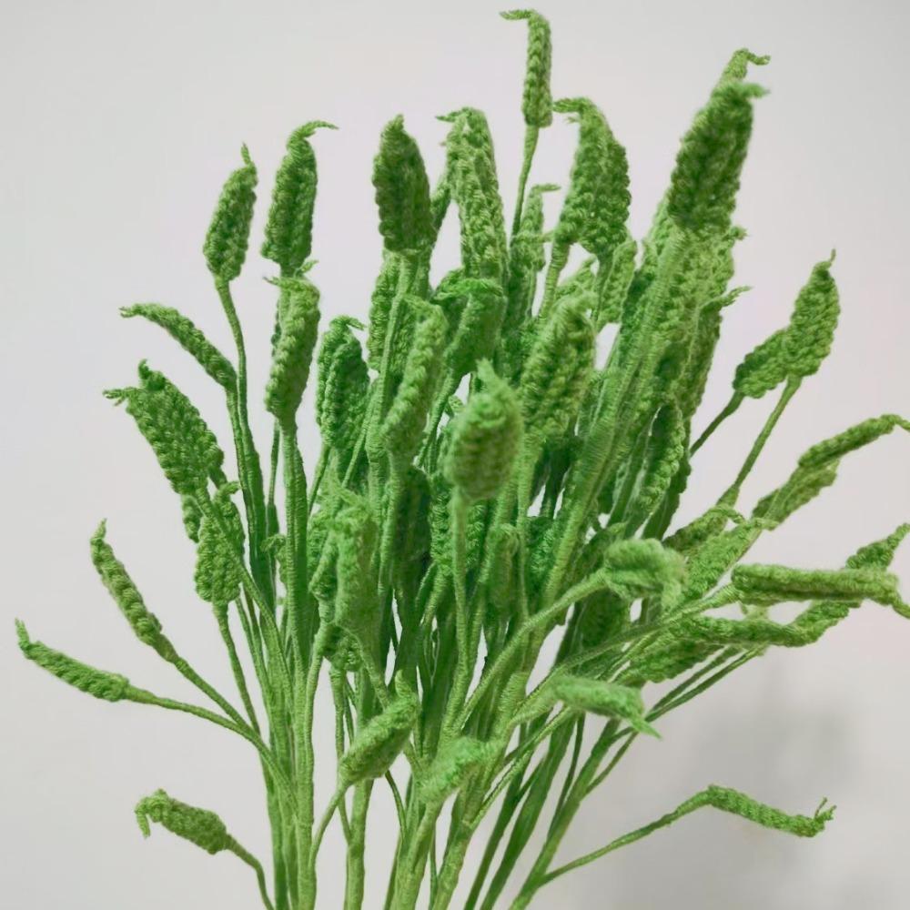 Готовый букет роз ручной вязки из самодельных плетеных растений ветка подарок на день рождения