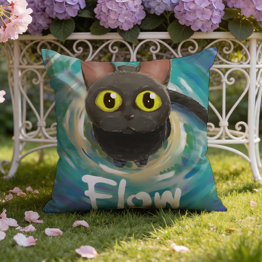 Cartoon movie F-Flow Cushion Cover Home & Car Dual-Scene Pillow Cover: Reversible for Premium Comfort