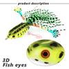1PCS Frog Fishing Lures Soft Topwater Baits for Bass Snakehead Saltwater Freshwater Fishing