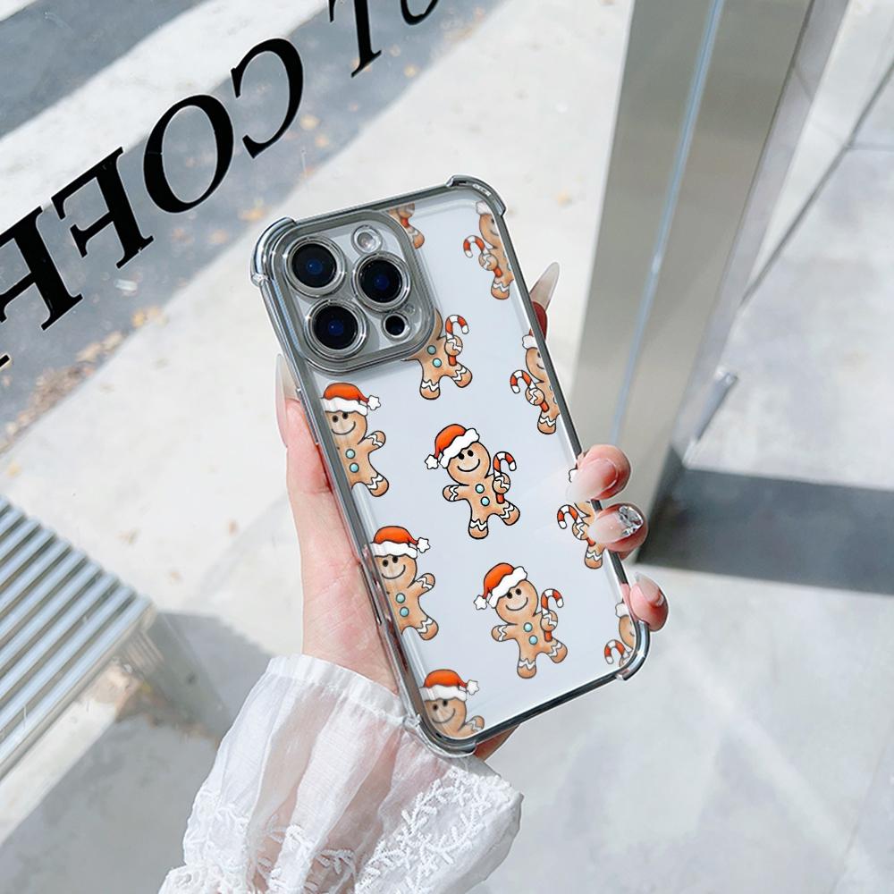 Чехлы для телефонов Ae104 Christmas tree Merry Christmas с гальваническим покрытием из ТПУ для A20s A54 A12 A14 S22 S23 S24 Ultra A55 A15 S21 FE с четырьмя углами защиты