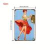 Жестяные таблички Pin-Up Girl 18+, Металлический декор для гаражной мастерской 20x30 см