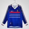 Vintage France National Team Soccer Jersey 1998 World Cup Zidane Henry Retro Football Shirt Short Sleeve Pants