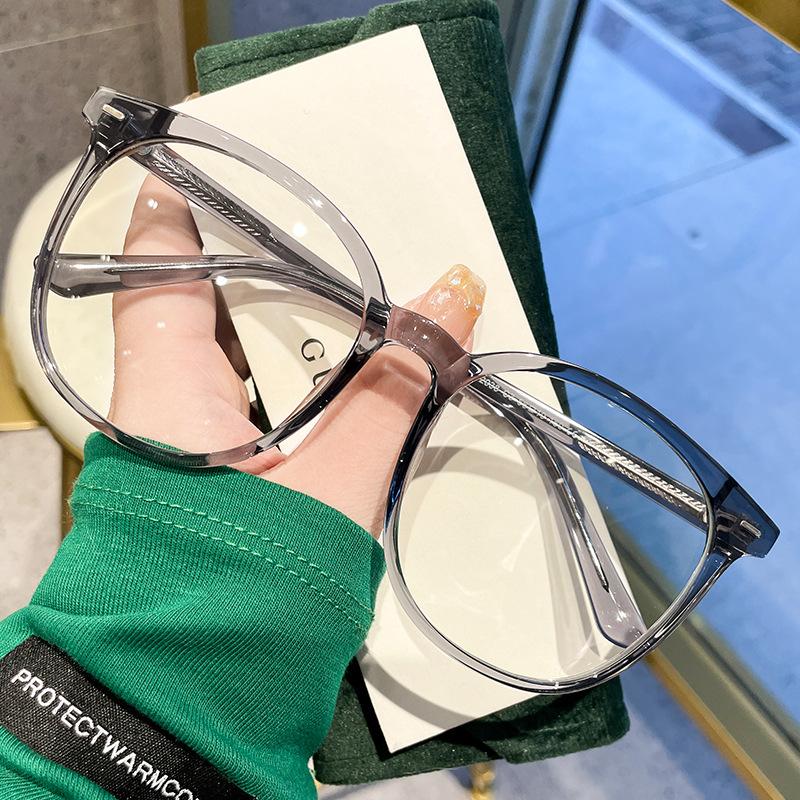 Очки в черной оправе женские модные простые артефакты степень близорукости можно сочетать с ультралегкими большими зеркальными очками, показывающими лицо